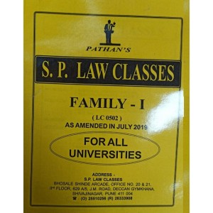 Prof. A. U. Pathan Sir's Family Law - I (SP Notes - As Amended in July 2019) for BALLB & LLB for All Universities by S. P. Law Classes
